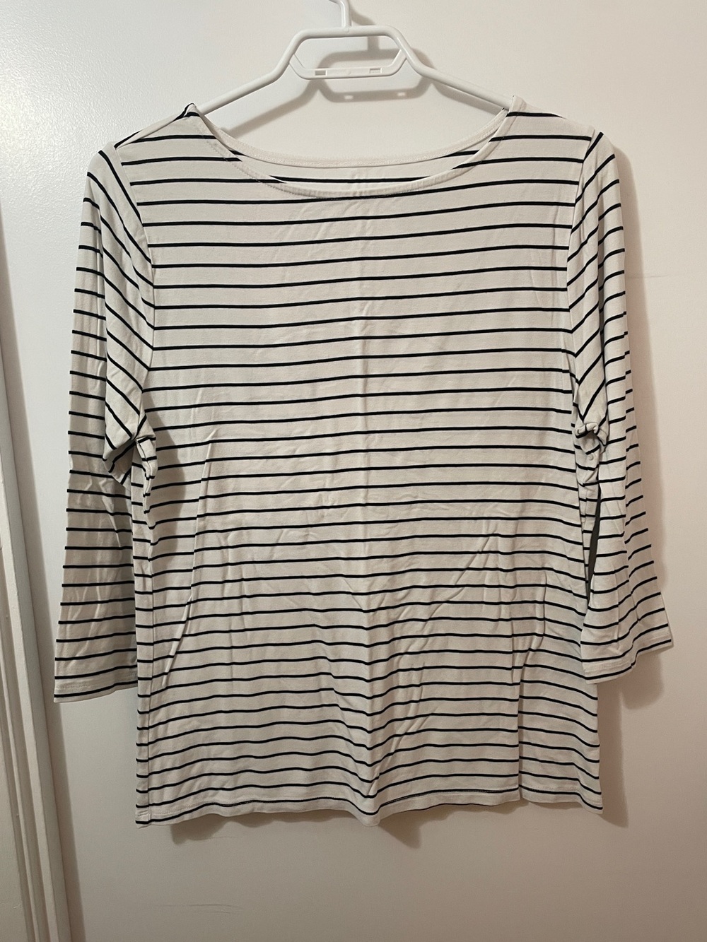 3/$20 Scoop Neck Striped Top